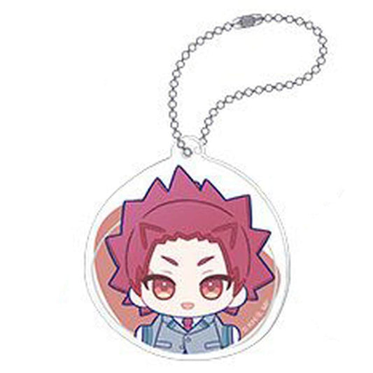 Eijiro Kirishima Acrylic Keychain (Movic) - Nuiparu Skip Collection - Approx. 6.5 x 6.5 cm - Pre-owned - My Hero Academia
