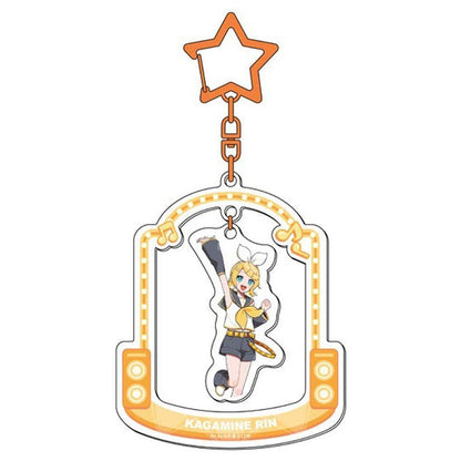 Kagamine Rin Acrylic Keychain - VOCALOID / Hatsune Miku Series Acrylic Keyholder (Approx. 58 x 115 x 3 mm) SanTan Pre-owned