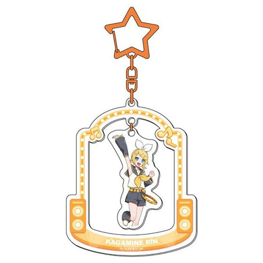 Kagamine Rin Acrylic Keychain - VOCALOID / Hatsune Miku Series Acrylic Keyholder (Approx. 58 x 115 x 3 mm) SanTan Pre-owned