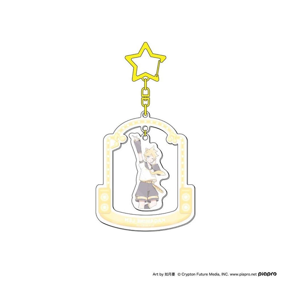 Kagamine Len Acrylic Keychain - VOCALOID / Hatsune Miku Series - Approx. 58 x 115 x 3 mm - Santan (Pre-owned)