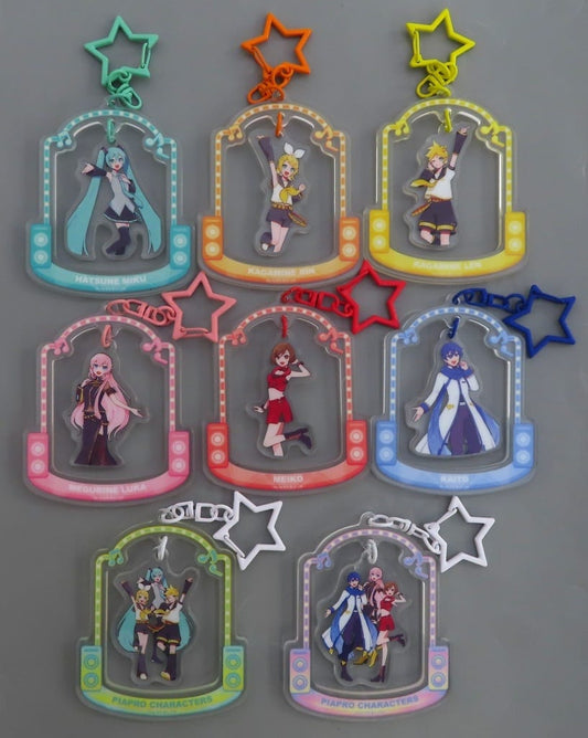 Hatsune Miku VOCALOID Acrylic Keychain Full 8-Piece Set - Santan - Approx. 58 x 115 x 3 mm (Pre-owned)