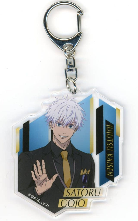 Satoru Gojo Acrylic Keychain - Jujutsu Kaisen 5th Anniversary POP UP SHOP in Marui (Artemis) Approx. 68 x 75 mm - Pre-owned