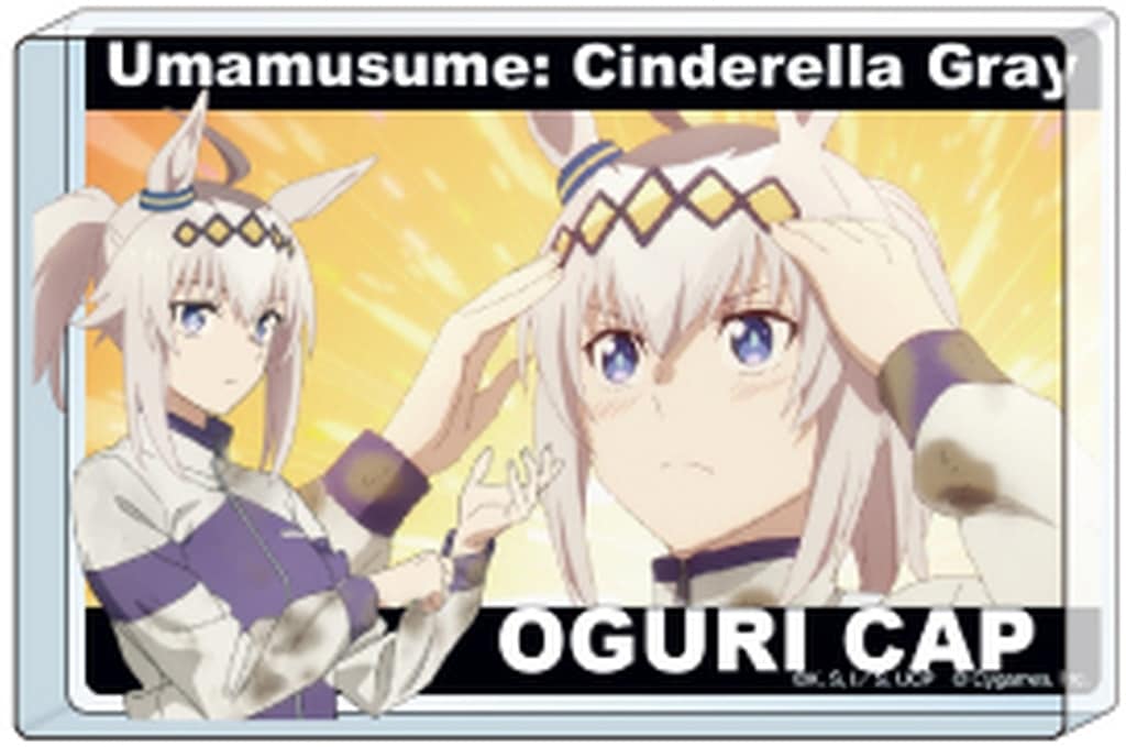 Oguri Cap Mini Acrylic Block Vol.1 - Umamusume: Cinderella Gray (Approx. 40×60mm, Used)