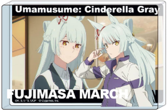 Fujimasa March Mini Acrylic Block - Umamusume: Cinderella Gray Vol.1 (Shimizu Sangyo, 40x60mm, Pre-owned)