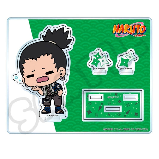 Shikamaru Nara Acrylic Stand - Think Innovation Official Naruto Acrylic Stand with Base (Approx. 150 x 120 mm) - Pre-owned