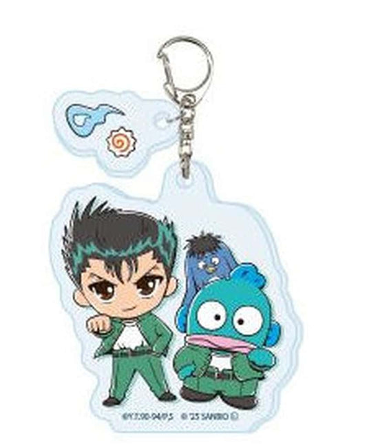 Yusuke Urameshi Hangyodon Acrylic Keychain - Yu Yu Hakusho × Sanrio Characters Collaboration Illustration 01 - Approx. 60 x 50 mm - Pre-owned (A3)