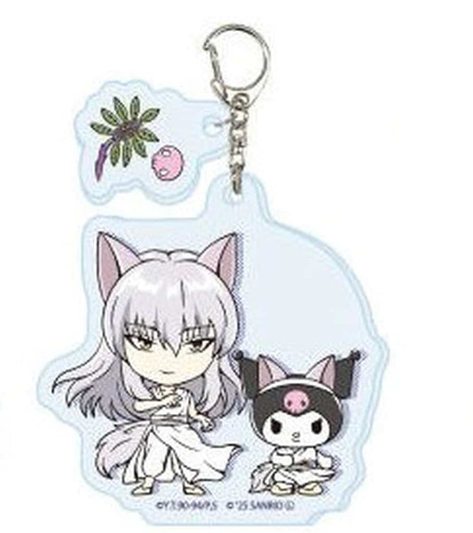 Yoko Kurama & Kuromi Acrylic Keychain - Yu Yu Hakusho × Sanrio Characters Collaboration (A3, Approx. 60 x 50 mm) Pre-owned