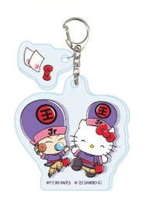 Koenma x Hello Kitty Acrylic Keychain - Yu Yu Hakusho × Sanrio Characters Collaboration (Approx. 60 x 50 mm, Pre-owned, Maker: A3)