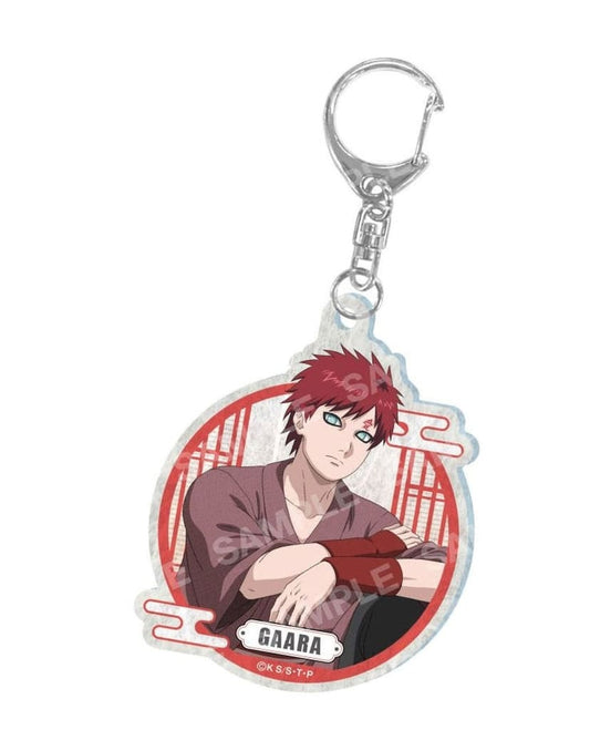 Gaara Acrylic Washi-Style Keychain - Naruto Shippuden - Showa Note - Approx. 50 x 65 x 2 mm (Pre-owned)