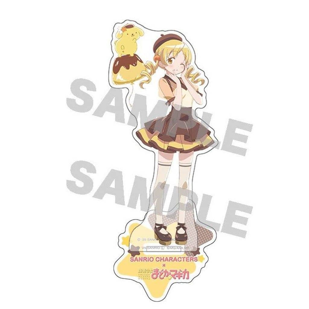 Mami Tomoe × Pompompurin Acrylic Stand - Puella Magi Madoka Magica PremiumShop - Up Fields - Approx H150mm, Base Approx. 60 x 60 mm