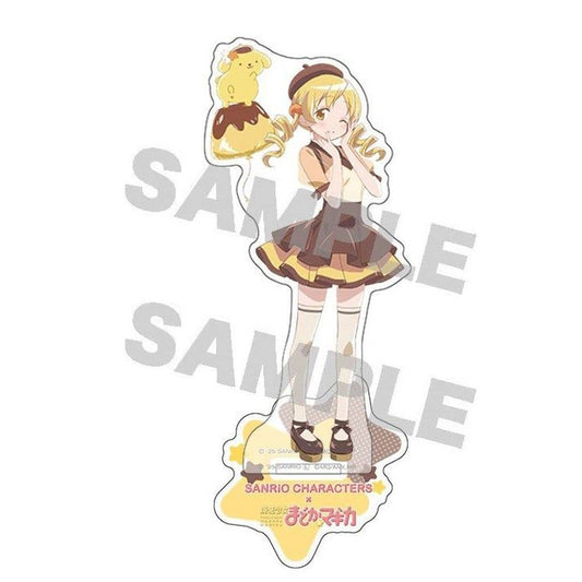 Mami Tomoe × Pompompurin Acrylic Stand - Puella Magi Madoka Magica PremiumShop - Up Fields - Approx H150mm, Base Approx. 60 x 60 mm