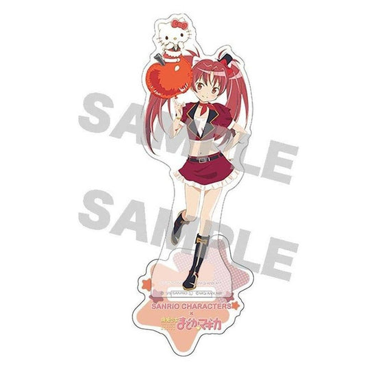 Kyoko Sakura x Hello Kitty Acrylic Stand - Puella Magi Madoka Magica PremiumShop (Up Fields, Pre-owned, Approx. 60 x 60 mm base)