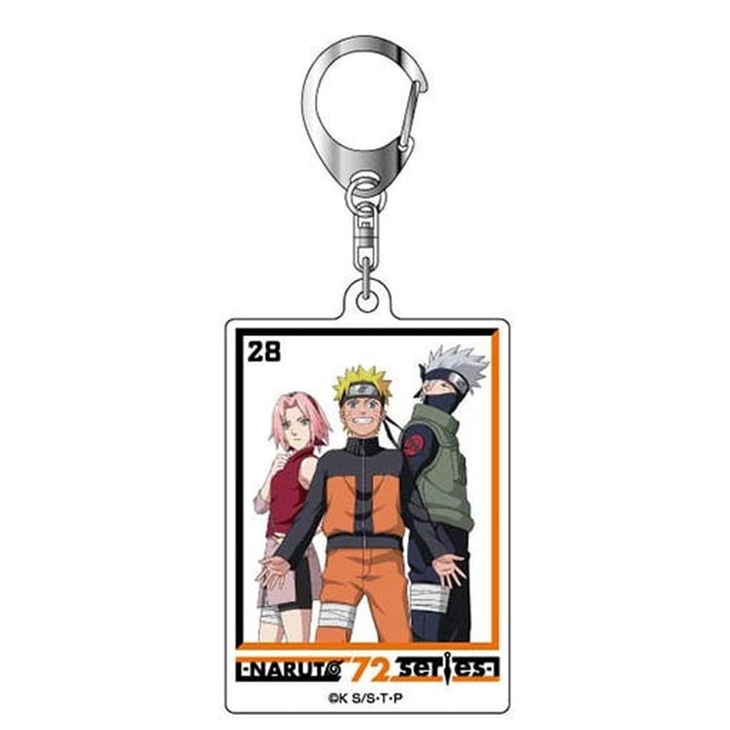 Naruto Shippuden Acrylic Keychain - Volume 28 Cover Illustration - Approx. 71 x 46 x 3 mm (Pre-owned, Hasepro / Bandai)