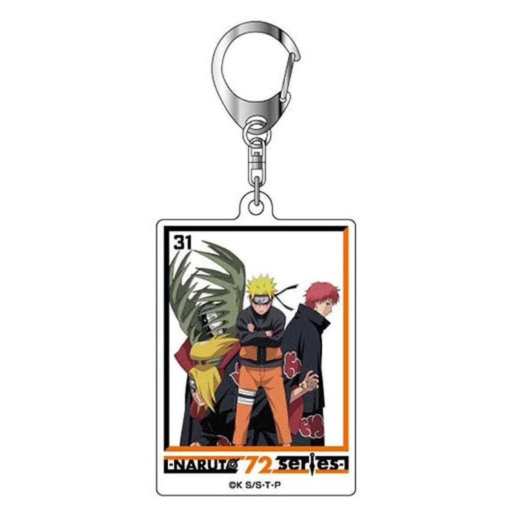 NARUTO Shippuden Acrylic Keychain - Volume 31 Cover Illustration - NARUTO 72 Series (Approx. 71 x 46 x 3 mm) - Bandai / Hasepro - Pre-owned