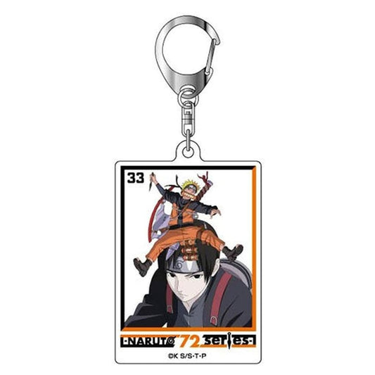 Naruto Shippuden Acrylic Keychain - Volume 33 Cover Illustration (Approx. 71 x 46 x 3 mm) Hasepro / Bandai - Pre-owned