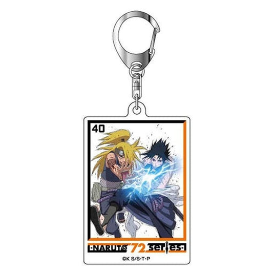 Naruto Shippuden Acrylic Keychain - Volume 40 Cover Illustration (Approx. 71 x 46 x 3 mm) Hasepro × Bandai - Pre-owned