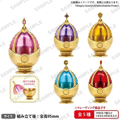 Puella Magi Madoka Magica Soul Gem Multi Case Full Set of 5 - Madoka Kaname, Homura Akemi, Mami Tomoe, Sayaka Miki, Kyoko Sakura - Bushiroad Creative (Height Approx. 95 mm)