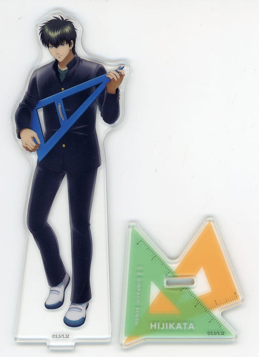 Toshiro Hijikata Acrylic Stand - Gintama 3-Z Ginpachi Sensei × Lawson Collaboration (Approx. 160 x 116 mm, Pre-owned, Legs)