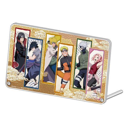 Naruto Shippuden Acrylic Plate Stand - Pop Up Store Key Visual Illustration by Caravan (Approx. 220 x 140 mm)
