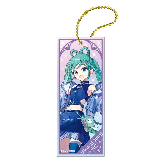 Hatsune Miku Tiv ver. Tanbaku-Style Acrylic Keychain - Magical Mirai 2025 (Caravan) - Approx. 100 x 40 mm - Pre-owned