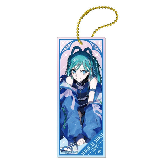 Hatsune Miku Magical Mirai 2025 Ligton Ver. Tanzaku Acrylic Keychain - Caravan - Approx. 100 x 40 mm (Pre-owned)