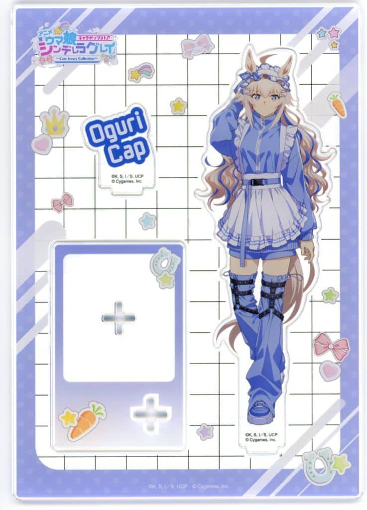 Oguri Cap Acrylic Stand - Umamusume: Cinderella Gray Charapop Store "Cute Jersey Collection" - Bandai Namco Amusement (Pre-owned, 148×210mm)
