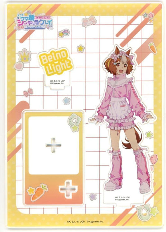 Belno Light Acrylic Stand - Umamusume: Cinderella Gray Cute Jersey Collection - Approx 14.8×21.0 cm (Bandai Namco Amusement, Pre-owned)