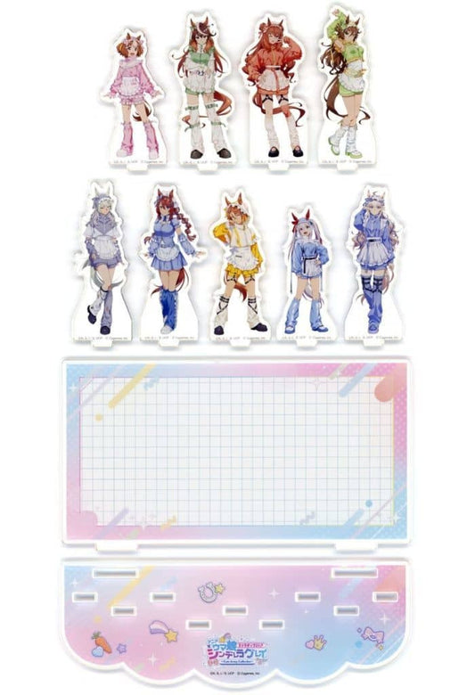 Umamusume: Cinderella Gray Cute Jersey Collection Acrylic Diorama Set - Bandai Namco Amusement (Used)