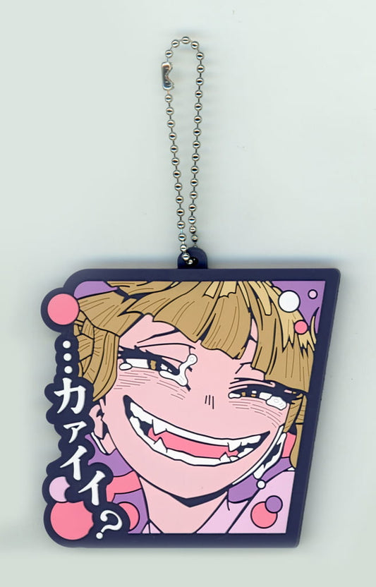 Himiko Toga Rubber Charm Keychain - My Hero Academia Ichiban Kuji Happiness Above All J Prize, Approx. 6 cm, Pre-owned