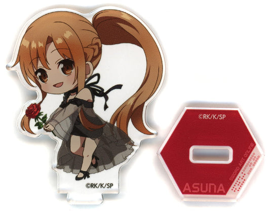 Asuna Ver. Black 1 Mini Chara Acrylic Figure, C-1 Prize