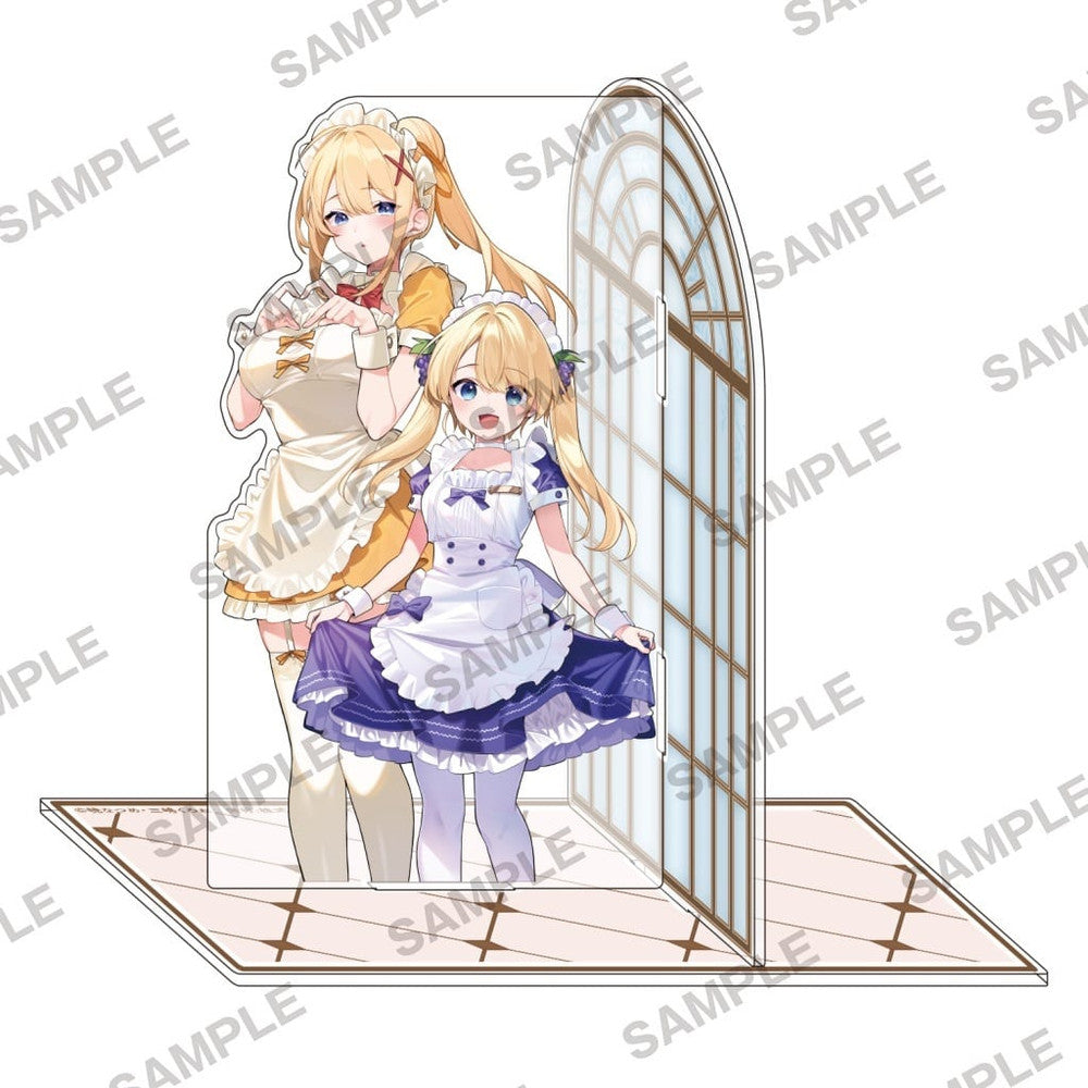KonoSuba Darkness & Iris Acrylic Bookend Maid Ver.