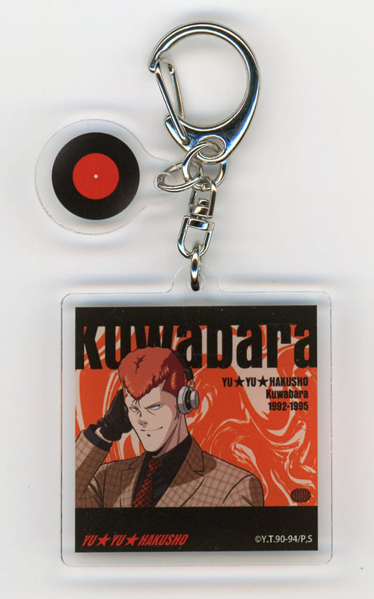 Kazuma Kuwabara Acrylic Keychain with Extra Part (Music ver.) - Yu Yu Hakusho POP UP SHOP in TOWER RECORDS - Tower Records Brand - Approx. 60 x 50 mm (Pre-owned)