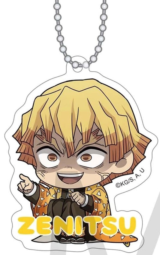 Zenitsu Agatsuma Acrylic Keychain - Demon Slayer: Kimetsu no Yaiba Acrylic Keychain Collection (Movic, Approx. 7 x 7 cm) - Pre-owned