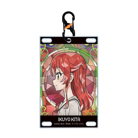 Ikuyo Kita Aure Glass Card Acrylic Keychain with Carabiner
