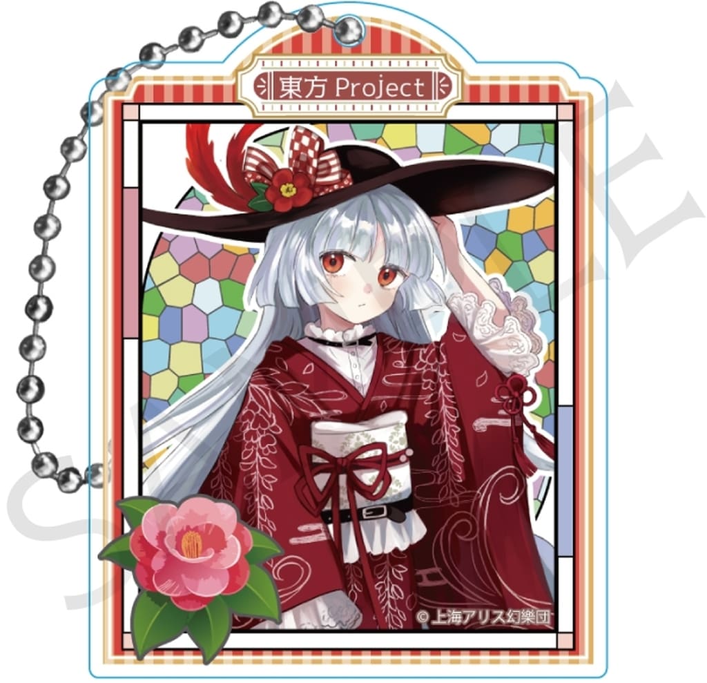 Fujiwara no Mokou Acrylic Trading Keychain High-Collar ver. Vol.2 - impact connect (Approx. 6.5cm) - Pre-owned