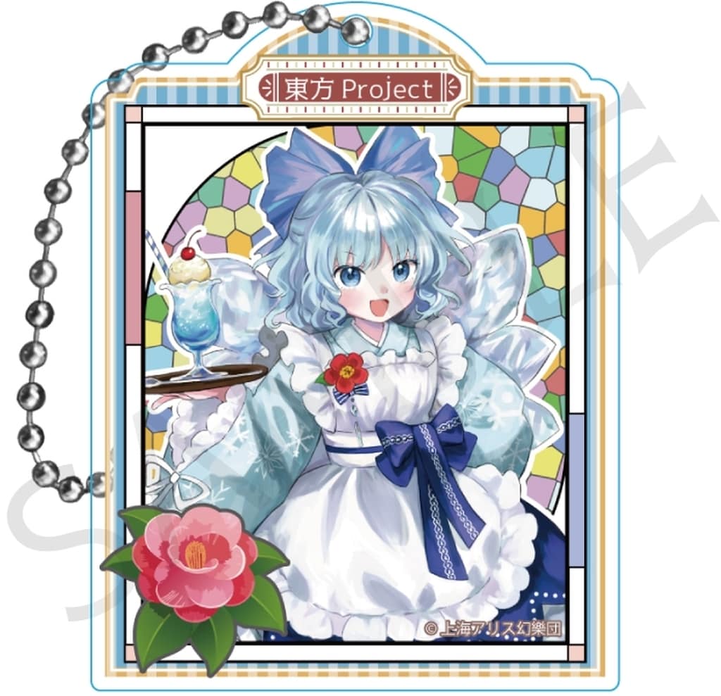 Cirno Acrylic Keychain - Touhou Project Trading Acrylic Keyholder Haikara-san ver. Vol.2 (Impact Connect) 6.5cm Pre-owned