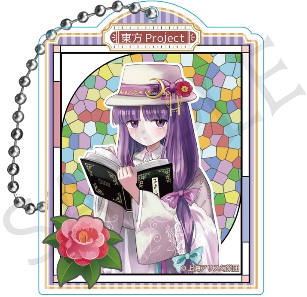 Patchouli Knowledge Acrylic Keychain - Touhou Project Trading Acrylic Keyholder Haikara-san ver. Vol.2 (impact connect) - Approx. 6.5cm - Pre-owned