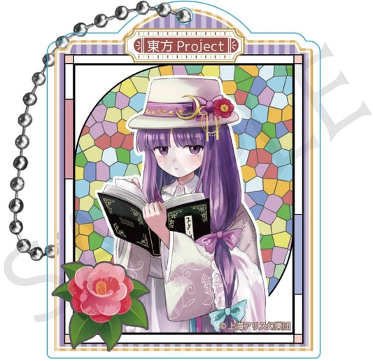 Patchouli Knowledge Acrylic Keychain - Touhou Project Trading Acrylic Keyholder Haikara-san ver. Vol.2 (impact connect) - Approx. 6.5cm - Pre-owned