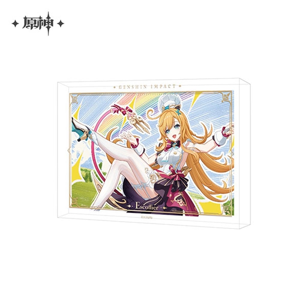 Genshin Impact Escoffier Character PV Thick Acrylic Art