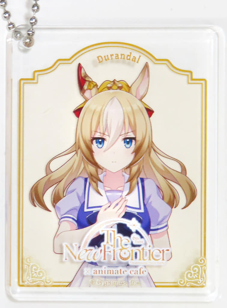 Durandal Trading Acrylic Plate Keychain A-Group - Umamusume: Pretty Derby 6th EVENT The New Frontier × animatecafe (Animate, ~5.6×7×0.8cm, Pre-owned)