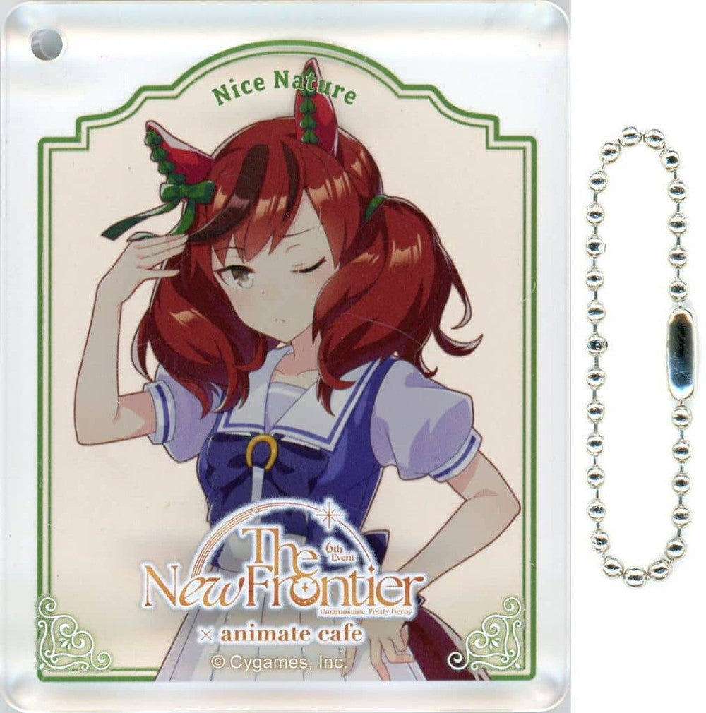 Nice Nature Trading Acrylic Plate Keychain - Umamusume: Pretty Derby 6th EVENT The New Frontier Autumn × Animate Cafe CoLotta (B Group) Approx. 5.6×7×0.8 cm
