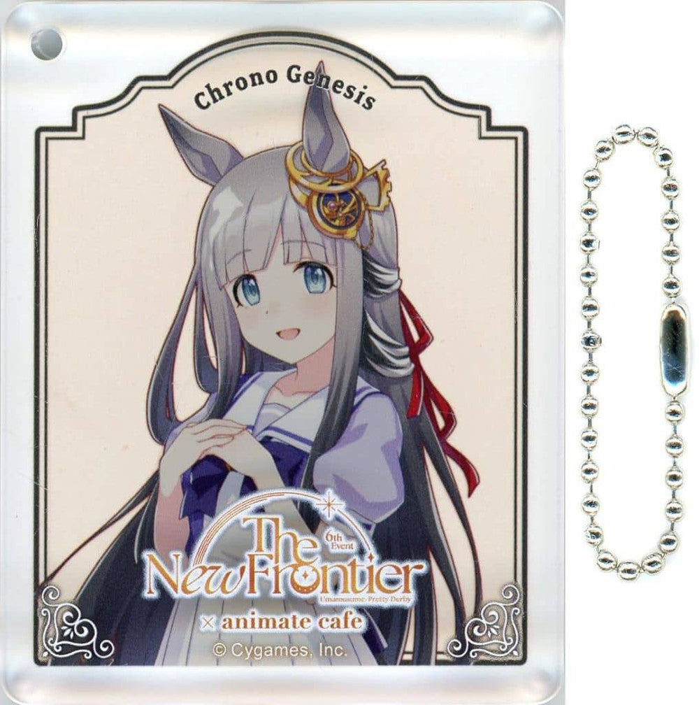 Chrono Genesis Trading Acrylic Plate Keychain - Umamusume: Pretty Derby 6th EVENT The New Frontier Autumn × Animate Cafe CoLotta B Group (Approx 5.6×7×0.8 cm, Animate)