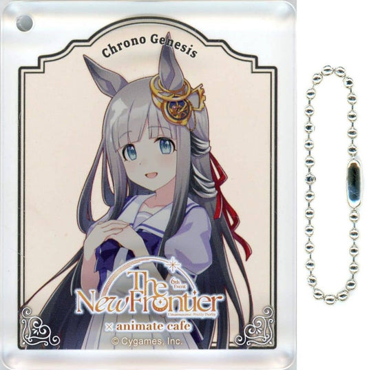 Chrono Genesis Trading Acrylic Plate Keychain - Umamusume: Pretty Derby 6th EVENT The New Frontier Autumn × Animate Cafe CoLotta B Group (Approx 5.6×7×0.8 cm, Animate)