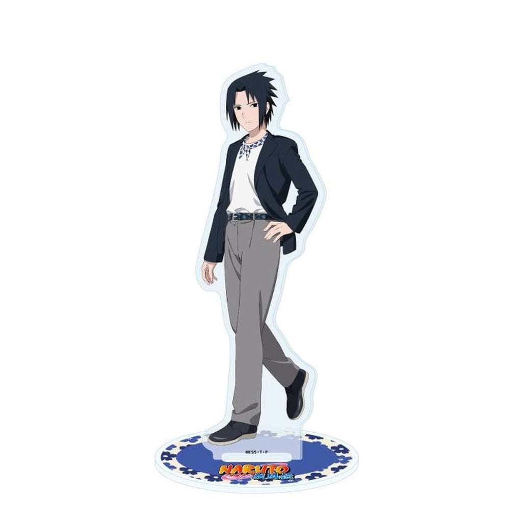 Sasuke Uchiha Acrylic Stand - New Retro Ver. (Original Illustration) Naruto Shippuden - Height Approx. 150 mm - Pre-owned, No. 66