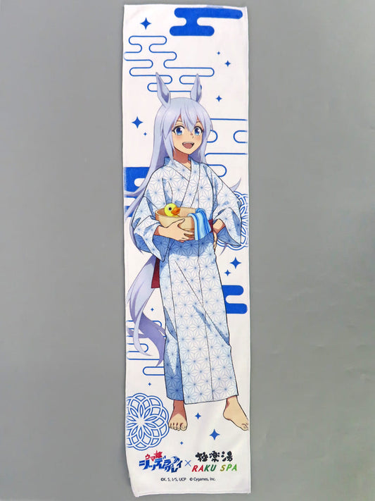 Tamamo Cross Muffler Towel — Umamusume: Cinderella Gray × Gokurakuyu / RAKU SPA Kasamatsu-no-Yu Collaboration Bonus (GK Marketing, 20×80cm)