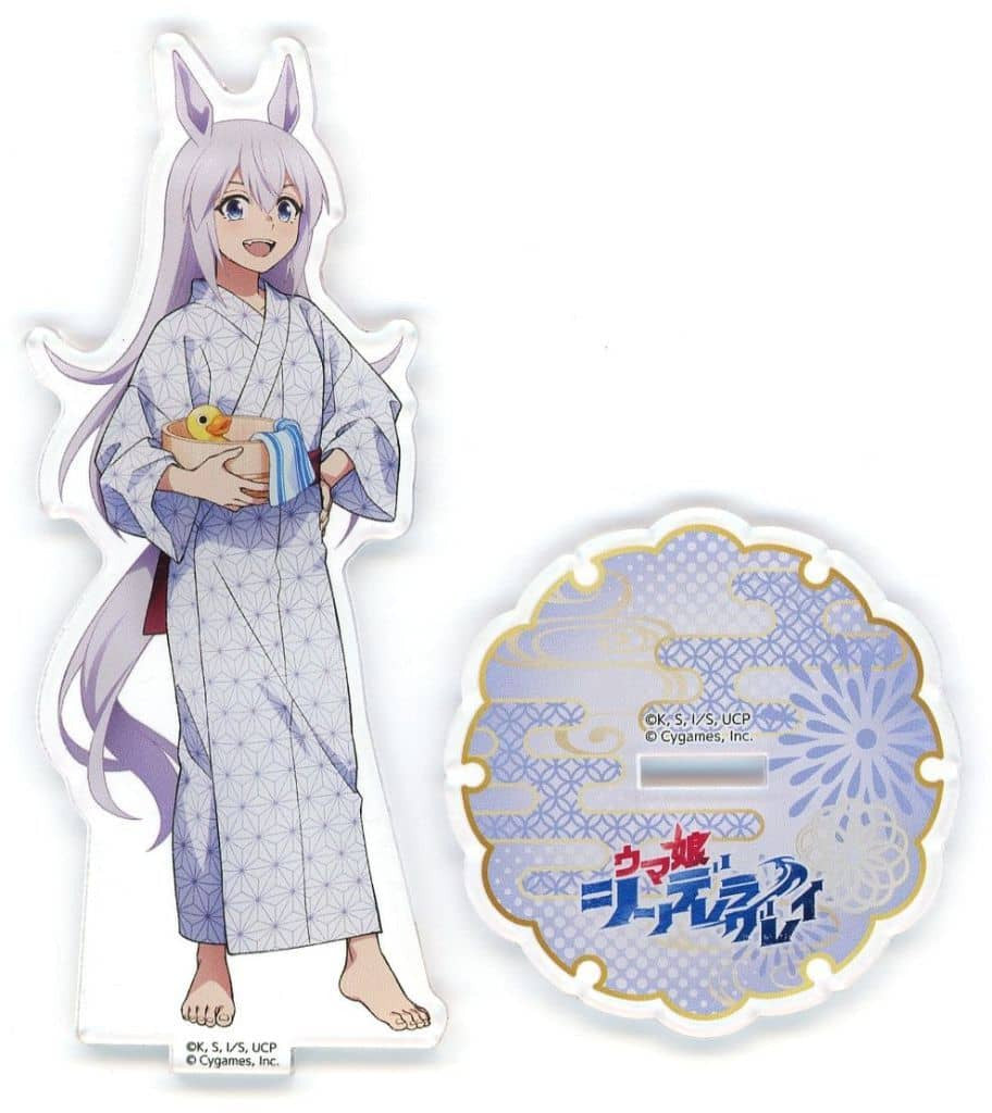 Tamamo Cross Acrylic Stand - Umamusume: Cinderella Gray × Gokurakuyu / RAKU SPA Kasamatsu no Yu Collaboration (GK Marketing) - Acrylic, 56×132mm, Base 60mm
