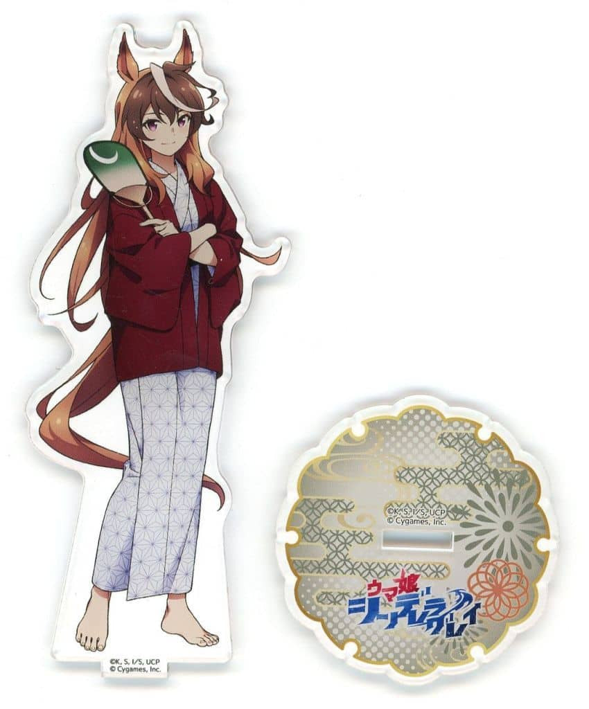 Symboli Rudolf Acrylic Stand - Umamusume: Cinderella Gray × Gokurakuyu RAKU SPA Kasamatsu no Yu Collaboration (GK Marketing) Acrylic Stand, 56×132mm