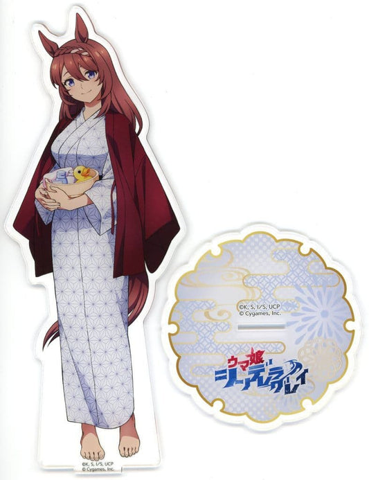 Super Creek BIG Acrylic Stand - Umamusume: Cinderella Gray × Gokurakuyu RAKU SPA Kasamatsu-no-Yu Online Exclusive (GK Marketing) Pre-owned