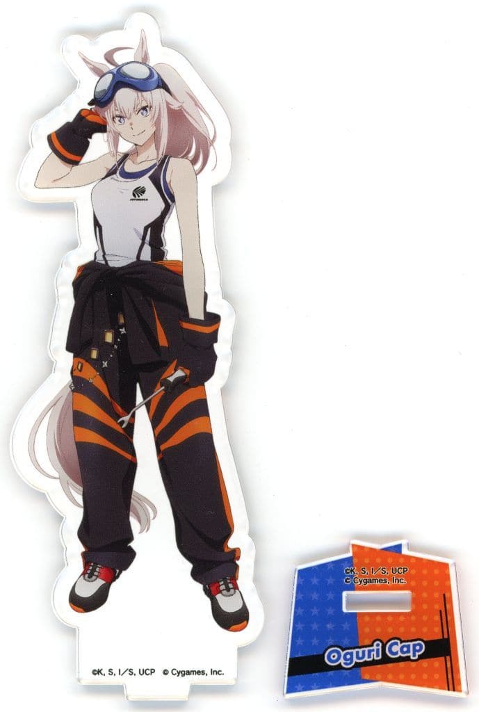 Oguri Cap Acrylic Stand - Umamusume: Cinderella Gray × Autobacs Collaboration (WIZARD) | Approx 70×130mm (Used)