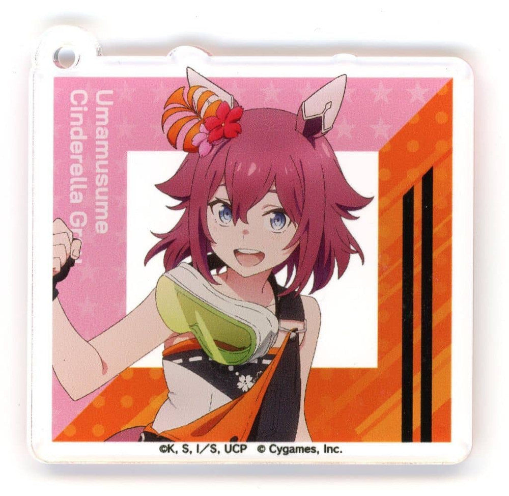 Sakura Chiyono O Acrylic Trading Keychain - Umamusume: Cinderella Gray × Autobacs Vol.1 (60mm, Pre-owned, WIZARD)